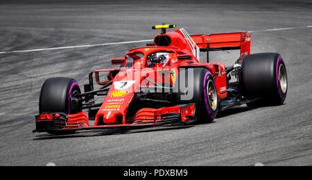 Hockenheim, Deutschland. 21. Juli 2018. firo 21.07.2018, Formel 1, Motorsport, Formel 1-Saison 2018: Hockenheim Grand Prix von Deutschland, Kimi Räikkönen, Scuderia Ferrari, | Verwendung der weltweiten Kredit: dpa/Alamy leben Nachrichten Stockfoto