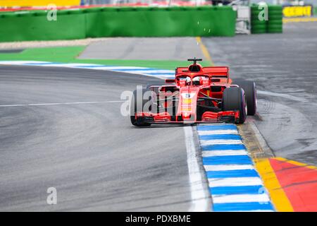 Hockenheim, Deutschland. 21. Juli 2018. firo 21.07.2018, Formel 1, Motorsport, Formel 1-Saison 2018: Hockenheim Grand Prix von Deutschland, Sebastian Vettel, Scuderia Ferrari, | Verwendung der weltweiten Kredit: dpa/Alamy leben Nachrichten Stockfoto