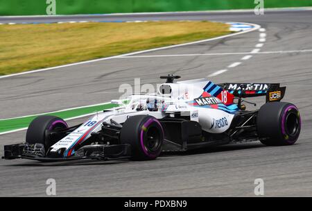 Hockenheim, Deutschland. 21. Juli 2018. firo 21.07.2018, Formel 1, Motorsport, Formel 1-Saison 2018: Hockenheim Grand Prix von Deutschland, Lance schlendern, Williams Martini Racing, | Nutzung der weltweiten Kredit: dpa/Alamy leben Nachrichten Stockfoto