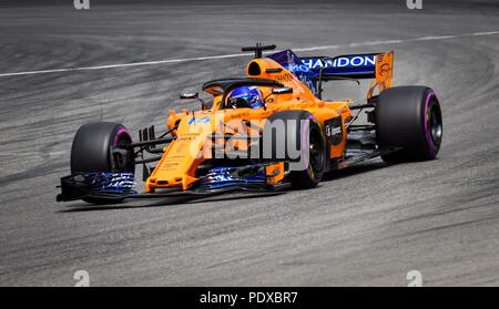 Hockenheim, Deutschland. 21. Juli 2018. firo 21.07.2018, Formel 1, Motorsport, Formel 1-Saison 2018: Hockenheim Grand Prix von Deutschland, Fernando Alonso, McLaren F1 Team | Verwendung der weltweiten Kredit: dpa/Alamy leben Nachrichten Stockfoto