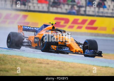 Hockenheim, Deutschland. 21. Juli 2018. firo 21.07.2018, Formel 1, Motorsport, Formel 1-Saison 2018: Hockenheim Grand Prix in Deutschland, Stoffel VANDOORNE, McLaren F1 Team | Verwendung der weltweiten Kredit: dpa/Alamy leben Nachrichten Stockfoto