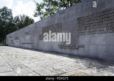 August 10, 2018 - Belsen, Niedersachsen, Deutschland - die Gedenkstätte Bergen-Belsen erinnert an die rund 20.000 Toten Der kriegsgefangenenlager auf dem Gelände und den ca. 52.000 Toten des KZ Bergen-Belsen Credit: Jannis Grosse/ZUMA Draht/Alamy leben Nachrichten Stockfoto