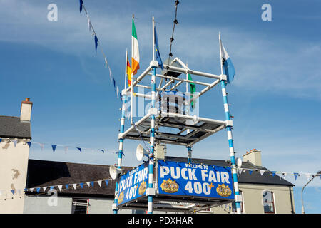 Puck Fair - Irlands ältestes traditionelles irisches Sommerfestival in Killorglin, County Kerry, Irland. Stockfoto