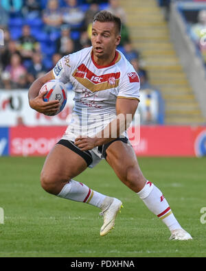 Warrington, Großbritannien, 10. August 2018, Halliwell Jones Stadium, Warrington, England; Betfred Super League Super 8 s, Warrington Wolves v Katalanen Drachen; Mickael Goudemand der Katalanen Dragaons Credit: Aktuelles Bilder/Alamy leben Nachrichten Stockfoto