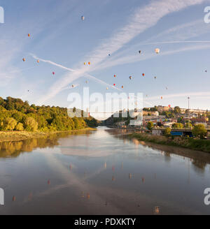 Bristol, UK, 11. Aug 2018. Bristol International Balloon Fiesta 2018 Credit: MCM Visuals/Alamy leben Nachrichten Stockfoto