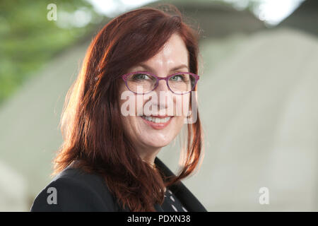 Edinburgh, Großbritannien. 11 August, 2018. Maryn McKenna, der amerikanische Autor und Journalist. Sie hat für die National Geographic geschrieben und sprach über Antibiotika für TED 2015. Dargestellt an der Edinburgh International Book Festival. Edinburgh, Schottland. Bild von Gary Doak/Alamy Live News Credit: GARY DOAK/Alamy leben Nachrichten Stockfoto