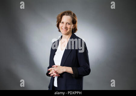 Edinburgh, Großbritannien. 11 August, 2018. Anne Applebaum, die Amerikanische geboren der polnische Journalist und Pulitzer Prize-winning Author, dargestellt an der Edinburgh International Book Festival. Edinburgh, Schottland. Bild von Gary Doak/Alamy leben Nachrichten Stockfoto