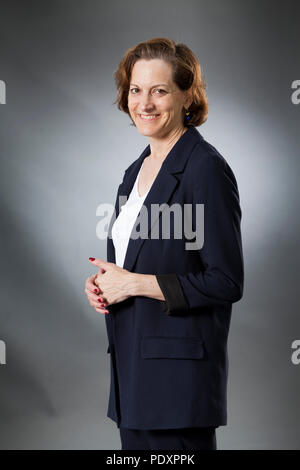 Edinburgh, Großbritannien. 11 August, 2018. Anne Applebaum, die Amerikanische geboren der polnische Journalist und Pulitzer Prize-winning Author, dargestellt an der Edinburgh International Book Festival. Edinburgh, Schottland. Bild von Gary Doak/Alamy leben Nachrichten Stockfoto