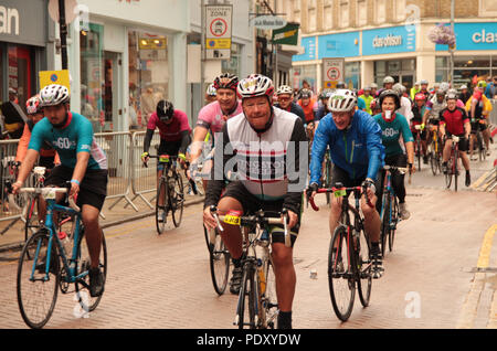 Prudential Fahrt London 2018 - Spaß Stockfoto