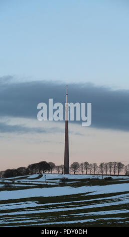 Sendestation Emley Moor Stockfoto