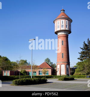 Historischer Wasserturm von 1909, Lingen, Emsland, Niedersachsen, Deutschland Stockfoto