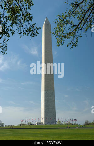 Washington Monument, Wahrzeichen, Washington D.C. fröhliche Blossom Festival Stockfoto