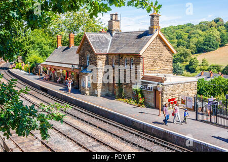 Highley Bahnhof, auf dem Severn Valley Railway Stockfoto