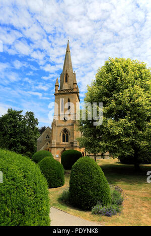 Pfarrkirche St. Davids, Moreton-in-Marsh Town, Gloucestershire, Cotswolds, England Stockfoto