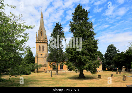 Pfarrkirche St. Davids, Moreton-in-Marsh Town, Gloucestershire, Cotswolds, England Stockfoto