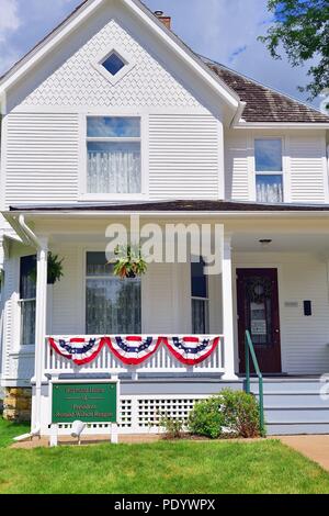 Dixon, Illinois, USA. Das elternhaus und den Aufenthalt von Ronald Reagan in Dixon, Illinois, Stockfoto