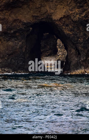 Felsformationen aus Anacapa Island im Channel Islands National Park in Kalifornien Stockfoto