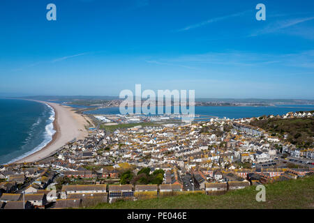 Dorchester, Dorset, Großbritannien, Montag, 13. März 2017, Allgemeine Ansicht, auf, fortuneswell aus, die Höhen Hotel Garden. © Peter Stockfoto