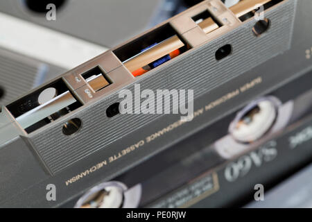 Kompakte Audio Cassette (aka kompakte Kassette, musikkassette) - USA Stockfoto