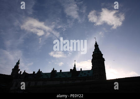 Schloss Kronborg in Helsingør, nördlich von Kopenhagen eines der schönsten Renaissanceschlösser Nordeuropas Stockfoto