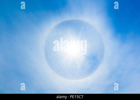 Sonne-halo Stockfoto