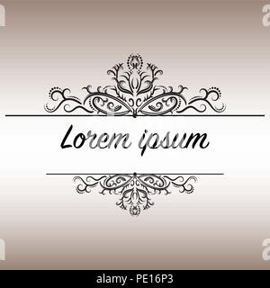 Elegante Vintage Ornament Stock Vektor