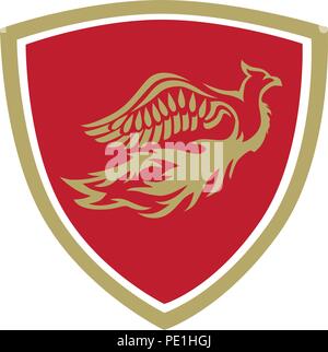 Vogel Phönix, abstrakten Stock Vektor