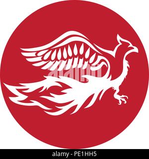 Vogel Phönix, abstrakten Stock Vektor