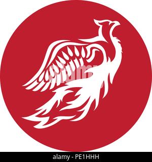 Vogel Phönix, abstrakten Stock Vektor