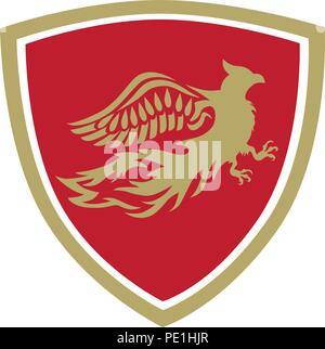 Vogel Phönix, abstrakten Stock Vektor