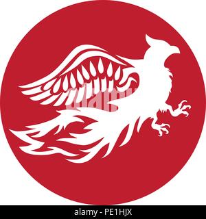 Vogel Phönix, abstrakten Stock Vektor
