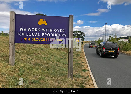 M5 Gloucester Dienstleistungen Tuffley Brookthorpe, Gloucestershire, South West England, UK-Junction 12 / 11 A Stockfoto