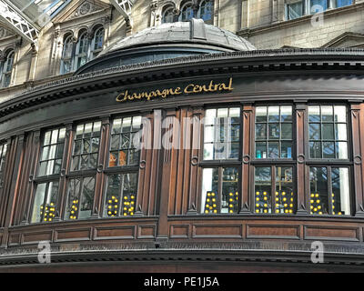 Champagner zentrale Bar, Gordon St, Glasgow, Schottland Großbritannien Stockfoto