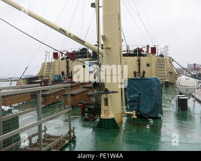 Die SS Shieldhall auf Mittagspause eine Kreuzfahrt in Southampton Gewässer; die größten arbeiten Dampf schiff in Großbritannien, haltbar, aus, die auf den Clyde. Stockfoto