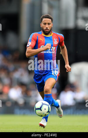 Das Craven Cottage, London, UK. 11 Aug, 2018. EPL Premier League Football, Fulham gegen Crystal Palace; Andros Townsend von Crystal Palace Credit: Aktion plus Sport/Alamy leben Nachrichten Stockfoto