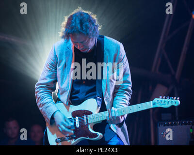 Linlithgow, Schottland, Großbritannien. 11 August, 2018, James live bei Party im Palace, Credit: Stuart Westwood/Alamy leben Nachrichten Stockfoto