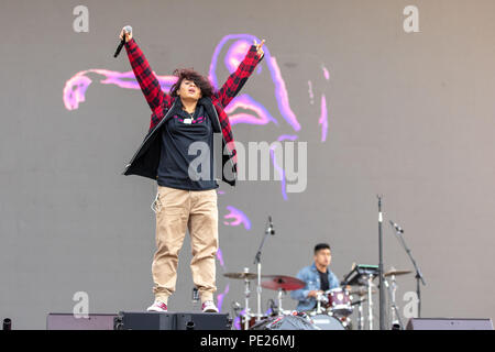 San Francisco, Kalifornien, USA. 11 Aug, 2018. JESSIE REYEZ während Außerhalb landet Musik Festival im Golden Gate Park in San Francisco, Kalifornien Quelle: Daniel DeSlover/ZUMA Draht/Alamy leben Nachrichten Stockfoto