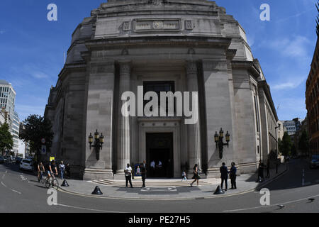 London, Großbritannien. 11. August 2018. Afrika Fashion Week London (AFWL) an Freimaurer' Hall am 11. August 2018, London, UK. Bild Capital/Alamy leben Nachrichten Stockfoto