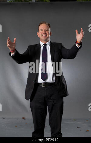 Edinburgh, Großbritannien. 12 August, 2018. Jesse Norman, der britische Konservative Politiker und Autor. Dargestellt an der Edinburgh International Book Festival. Edinburgh, Schottland. Bild von Gary Doak/Alamy leben Nachrichten Stockfoto