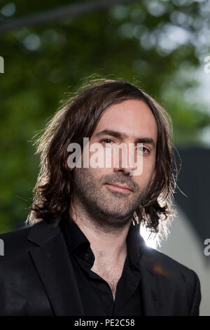 Edinburgh, Großbritannien. 12 August, 2018. Paul Lynch, der irische Schriftsteller, dargestellt an der Edinburgh International Book Festival. Edinburgh, Schottland. Bild von Gary Doak/Alamy leben Nachrichten Stockfoto