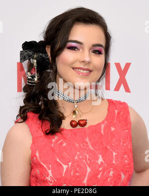 Hollywood, CA, USA. 9 Aug, 2018. 09. August 2018 - Hollywood, Kalifornien -. Netflix "Unersättlichen" Jahreszeit eine Premiere am Arclight Hollywood. Photo Credit: Billy Bennight/AdMedia Credit: Billy Bennight/AdMedia/ZUMA Draht/Alamy leben Nachrichten Stockfoto