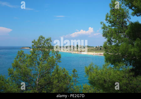 Strand von Agios Ioannis, Sithonia-Griechenland Stockfoto