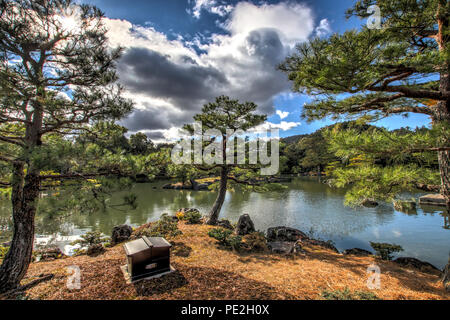 HDR-Bild der Kyoko-chi Teich in Kyoto, Japan. Stockfoto