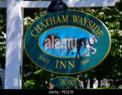 Zeichen für die Chatham Wayside Inn Chatham, Massachusetts Stockfoto