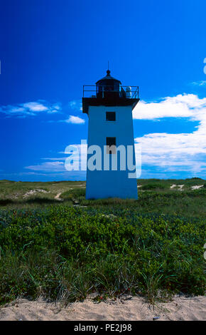 Die ikonischen Holz Ende Leuchtturm an der Spitze von Cape Cod in der Nähe von Provincetown, Massachusetts Stockfoto