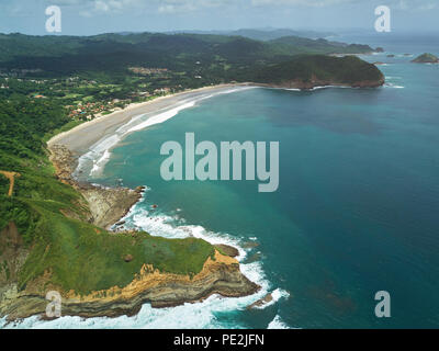 Luxury Resort Mukul in NIcaragua Antenne drone Ansicht Stockfoto