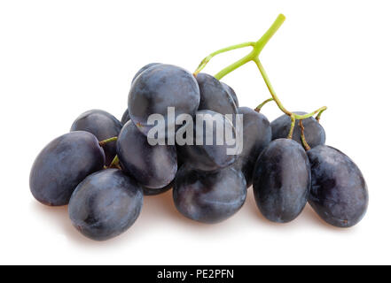 Blaue Trauben Pfad isoliert Stockfoto