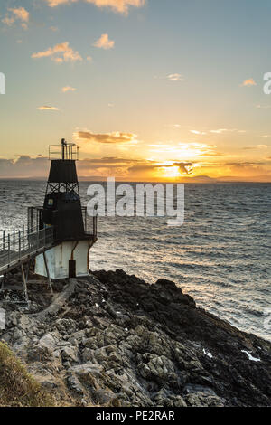 Battery Point Lighthouse, Portishead Stockfoto