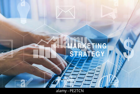 Marketing Strategiekonzept Stockfoto