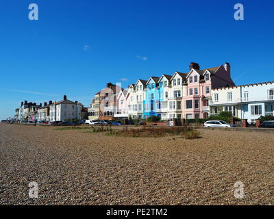 Der Kiesstrand in Aldeburgh, Suffolk Stockfoto